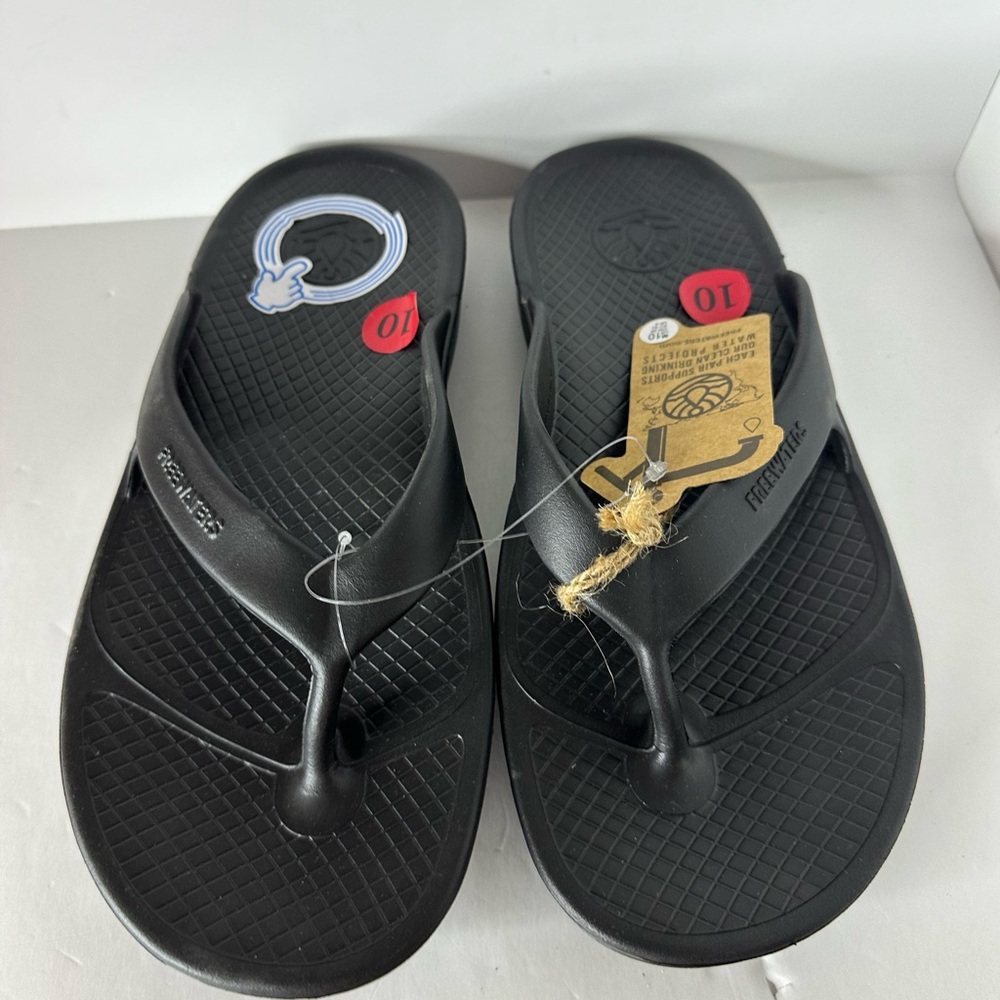 Freewaters Cloud 9 Ultra Men's Super Soft Sandals in Black - Picture 4 of 6